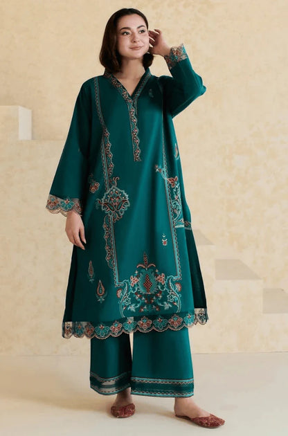 Mishkaa - Winter 2PC Dhanak Embroidered Suit - VL1159