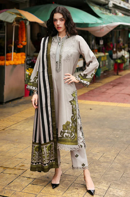 Charizma - Winter 3PC Karandi Digital Print Dress - VL1178