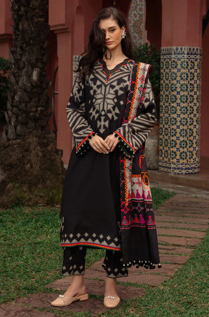Charizma - Winter 3PC Karandi Digital Print Dress - VL1177
