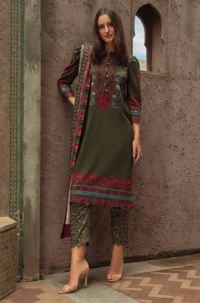 Charizma - Winter 3PC Karandi Digital Print Dress - VL1179