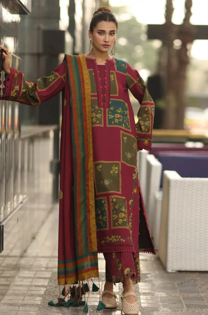 Charizma - Winter 3PC Karandi Digital Print Dress - VL1218