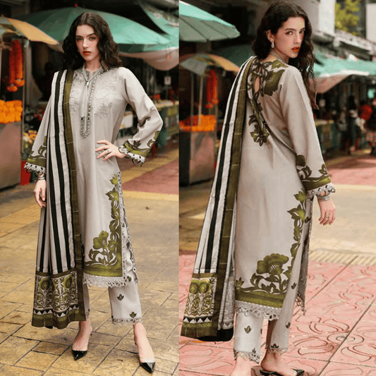 Charizma - Winter 3PC Karandi Digital Print Dress - VL1178