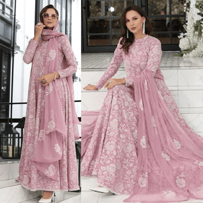 Bareeze - Unstitched 3 piece Dhanak sequence embroidered suit - VL1266