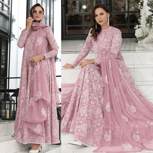 Bareeze - Unstitched 3 piece Dhanak sequence embroidered suit - VL1266