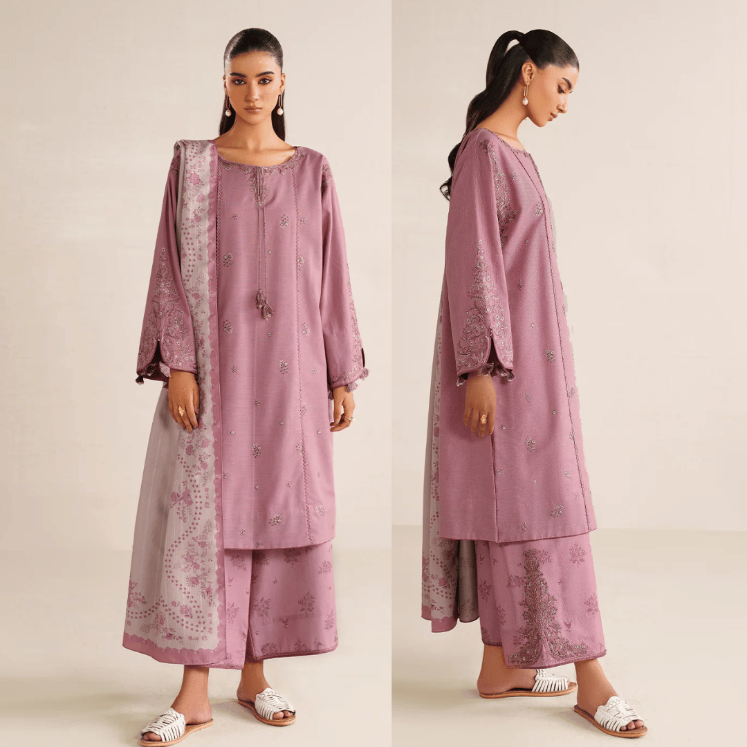 iznik - Winter 3PC Dhanak Embroidered Suit - VL1267