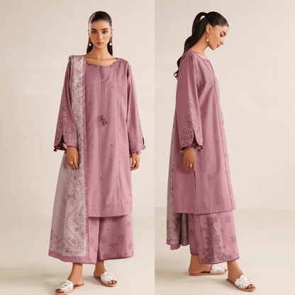 iznik - Winter 3PC Dhanak Embroidered Suit - VL1267