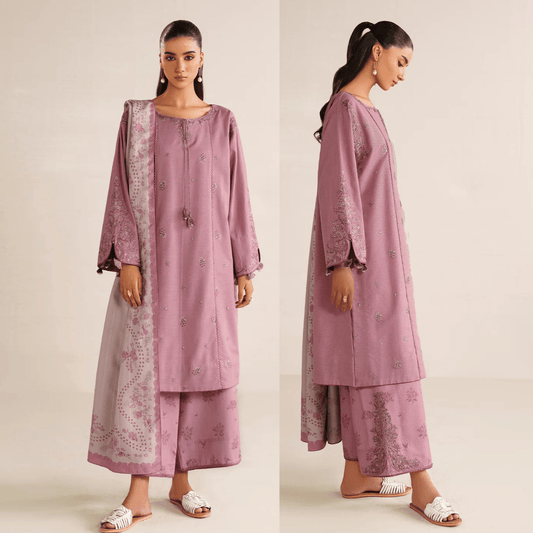 iznik - Winter 3PC Dhanak Embroidered Suit - VL1267