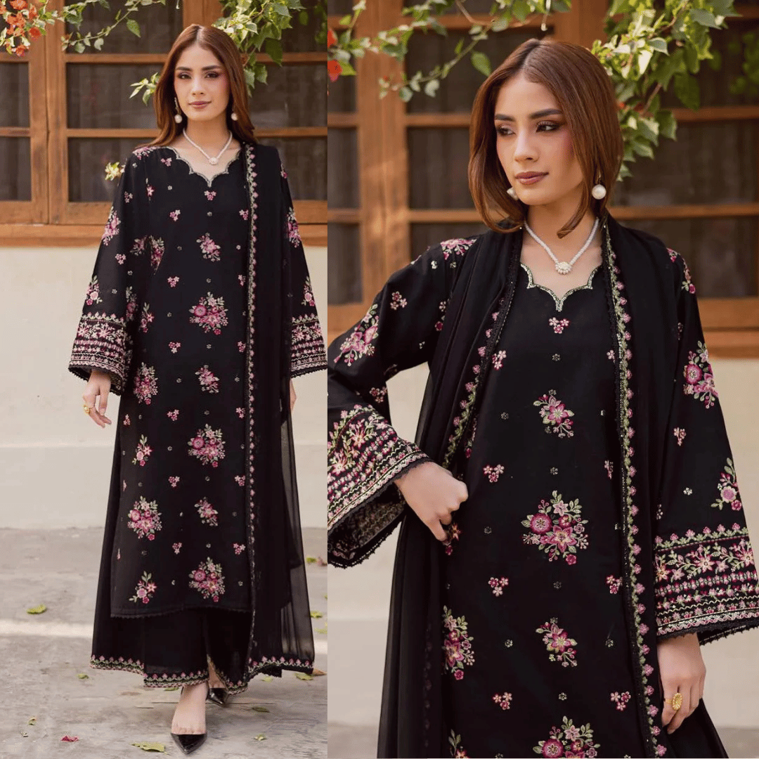 Zara Shahjahan - Lawn 3PC Embroidered Suit - VL1281