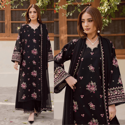 Zara Shahjahan - Lawn 3PC Embroidered Suit - VL1281