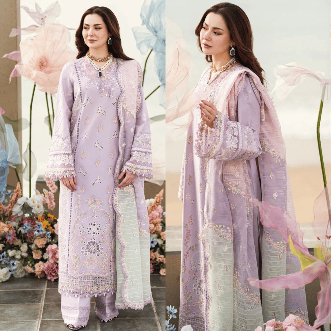 Qalamkar - Summer 3PC Lawn ChickenKari Embroidered Suit - VL1283