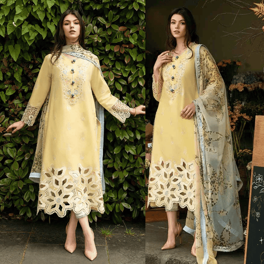 Veezal - 3-Piece Embroidered Lawn Dress - VL1287