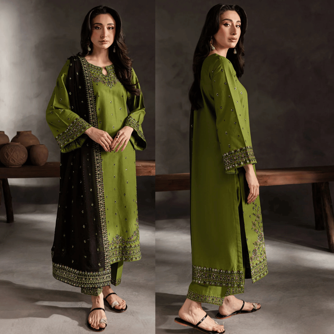 Urge - Summer 3PC Lawn Embroidered Suit - VL1291