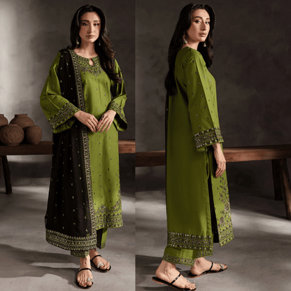 Urge - Summer 3PC Lawn Embroidered Suit - VL1291