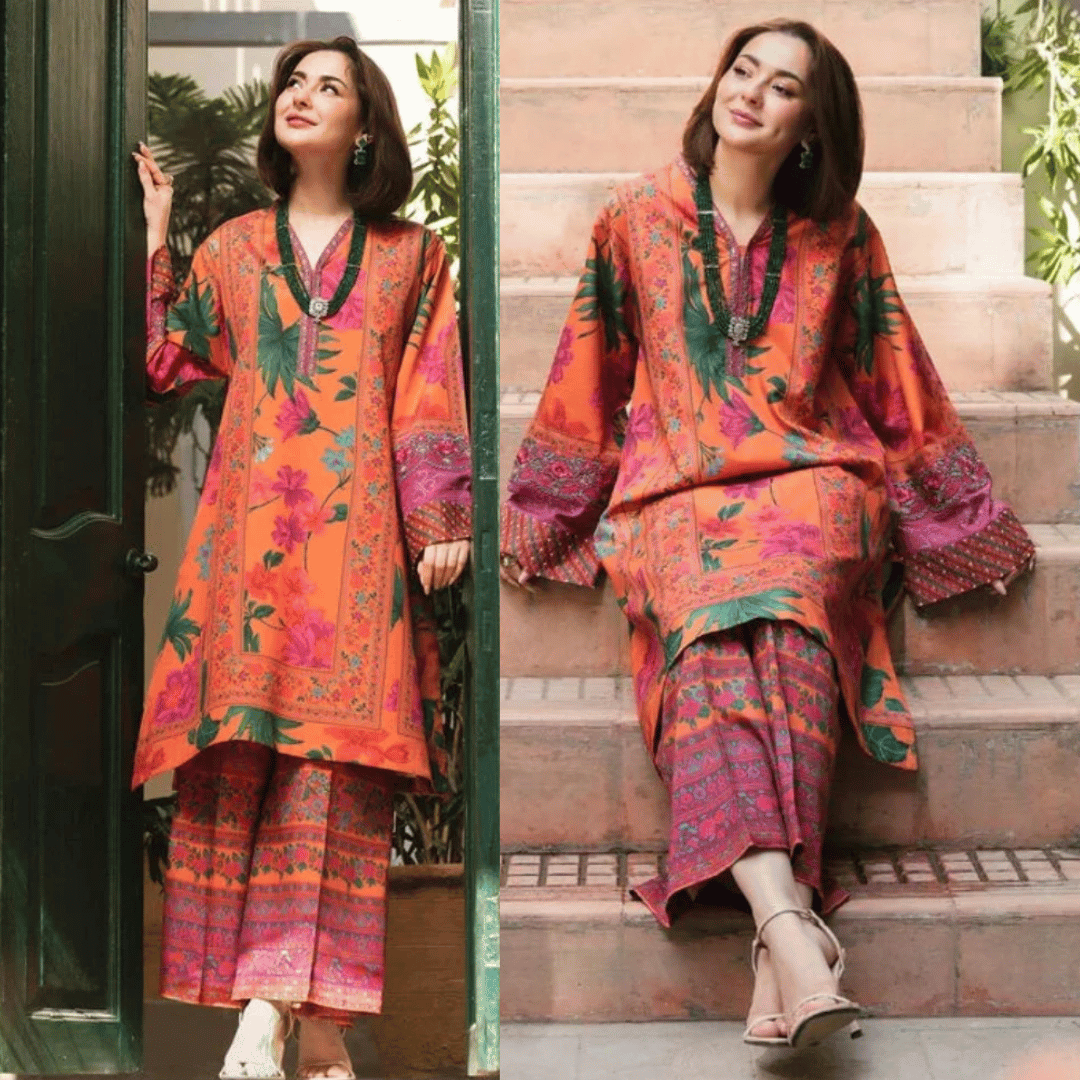 Asim Jofa - Summer 2PC Lawn Digital Print Dress -