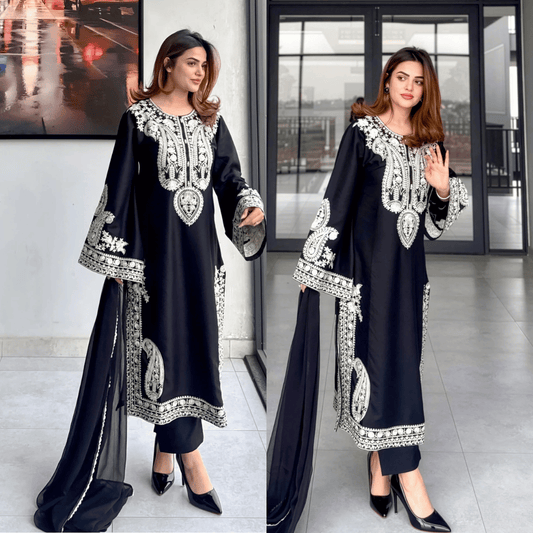 Mirana - Summer 3PC Lawn Embroidered Suit - VL1324