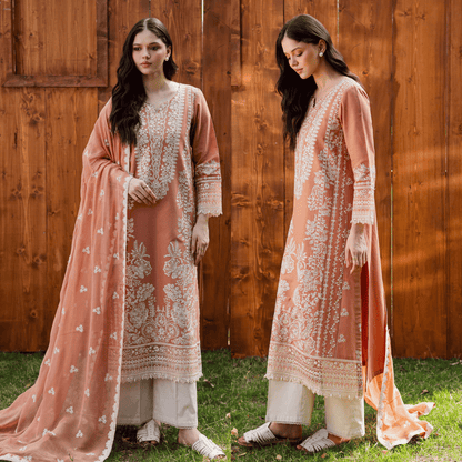 Batik -  Summer 3PC Lawn Embroidered Suit - VL1328