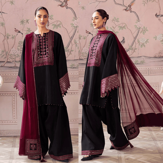 Veezal - Lawn 3PC Embroidered Suit - VL1341