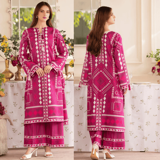 Veezal - Summer 2PC Lawn Digital Printed Dress - VL1348
