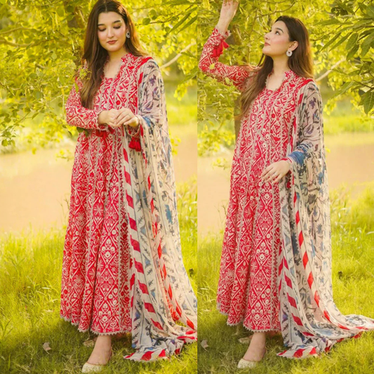 Veezal - Summer 3PC Lawn Digital Printed Dress - Vl1362