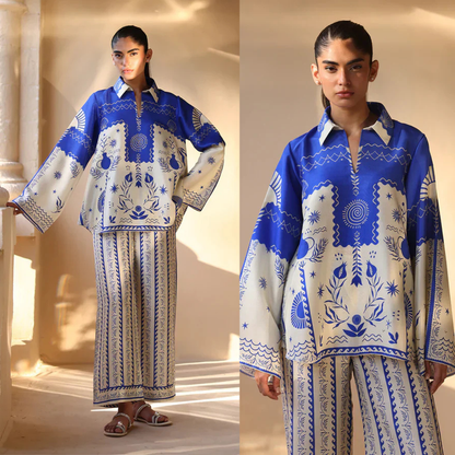 Sapphire - Summer 2PC Lawn Digital Printed Dress - VL1423