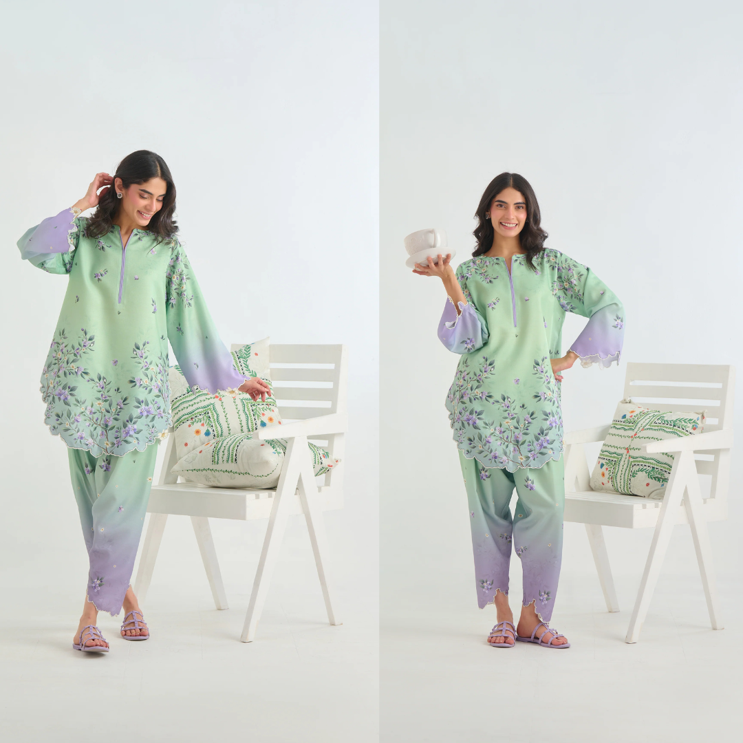 Sapphire - Summer 2PC Lawn Digital Printed Dress - VL1428