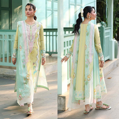 Qalamkar - Summer 3PC Lawn Digital Printed Dress -