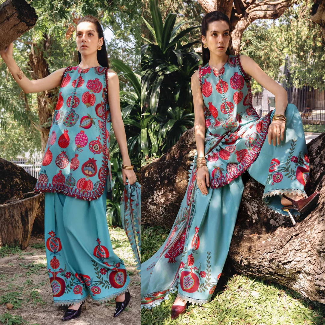 Khaadi - Summer 3PC Lawn Digital Printed Dress - VL1449