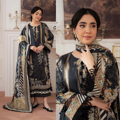Khaadi - Summer 3PC Lawn Digital Printed Dress - VL1453