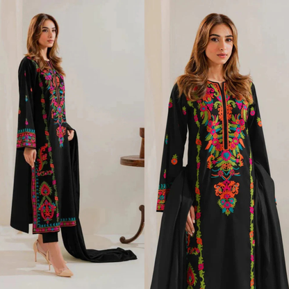 Aneela - Summer 3PC Lawn Embroidered Suit - VL1455