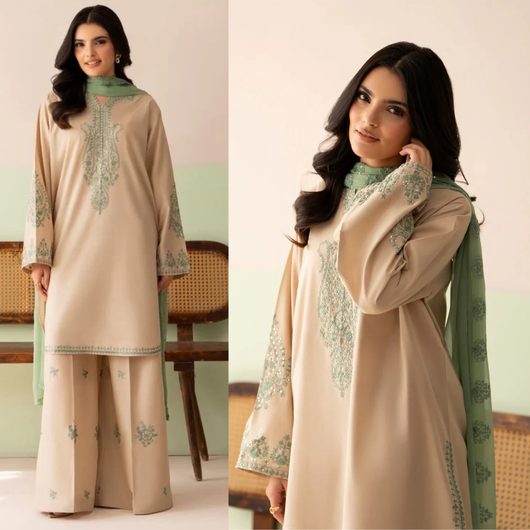 Limelight - Summer-3PC Lawn Embroidered Suit - VL1458