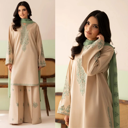 Limelight - Summer-3PC Lawn Embroidered Suit - VL1458