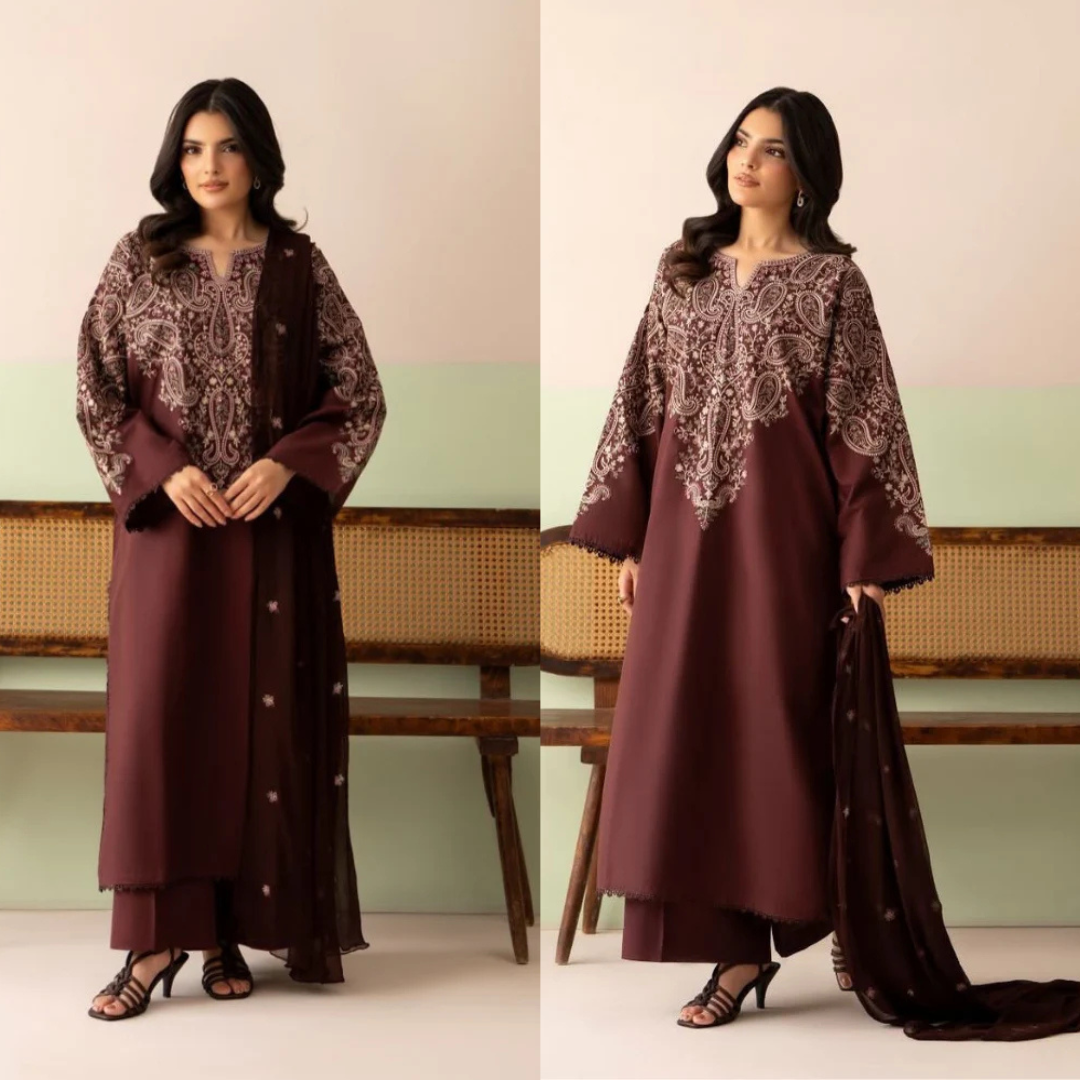 Jazmin - Summer-3PC Lawn Embroidered Suit - VL1462