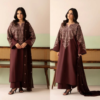 Jazmin - Summer-3PC Lawn Embroidered Suit - VL1462