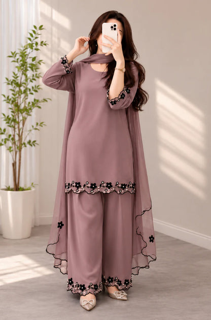 Veezal - Summer-3PC Lawn Embroidered Suit - VL1489