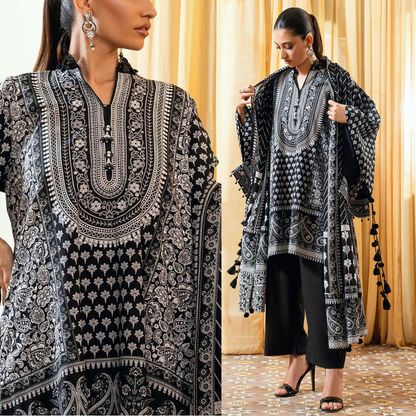 CrosStitch - - Summer 3PC Lawn Digital Printed Dress - VL1410
