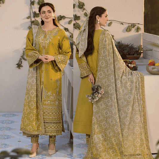 Sobia-Nazir - 3PC Embroidered Suit- VL1013