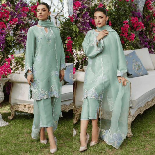 Lawn Unstitched 3 Piece Embroidered Dress - VL1031