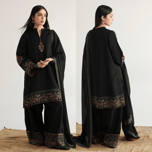 Lawn Unstitched 3 Piece Embroidered Dress - VL1033