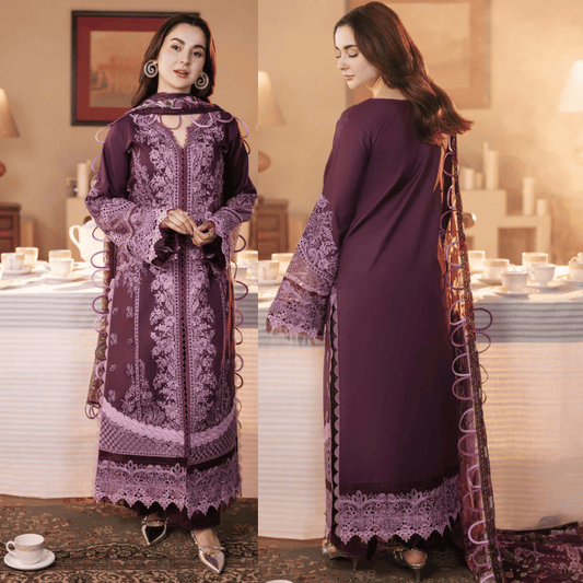 Jade - Winter 3PC Dhanak Embroidered Suit - VL1102