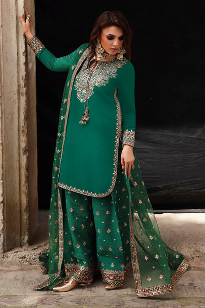 Veezal - Unstitched 3 piece embroidered summer suit - VL1358