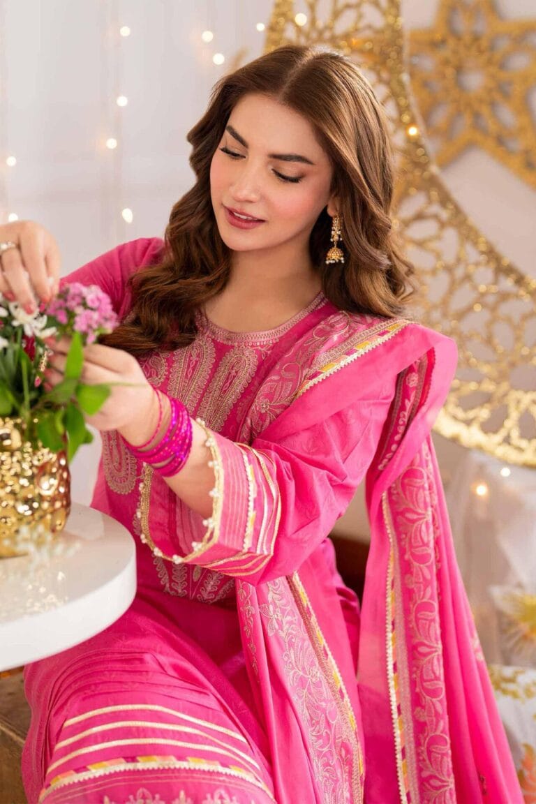 Nishat - 3PC Lawn Heavy Embroidered Shirt - VL1280