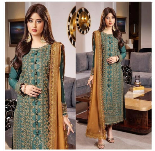 VL536/2 Asim Jofa - 3PC Lawn Embroidered Suit