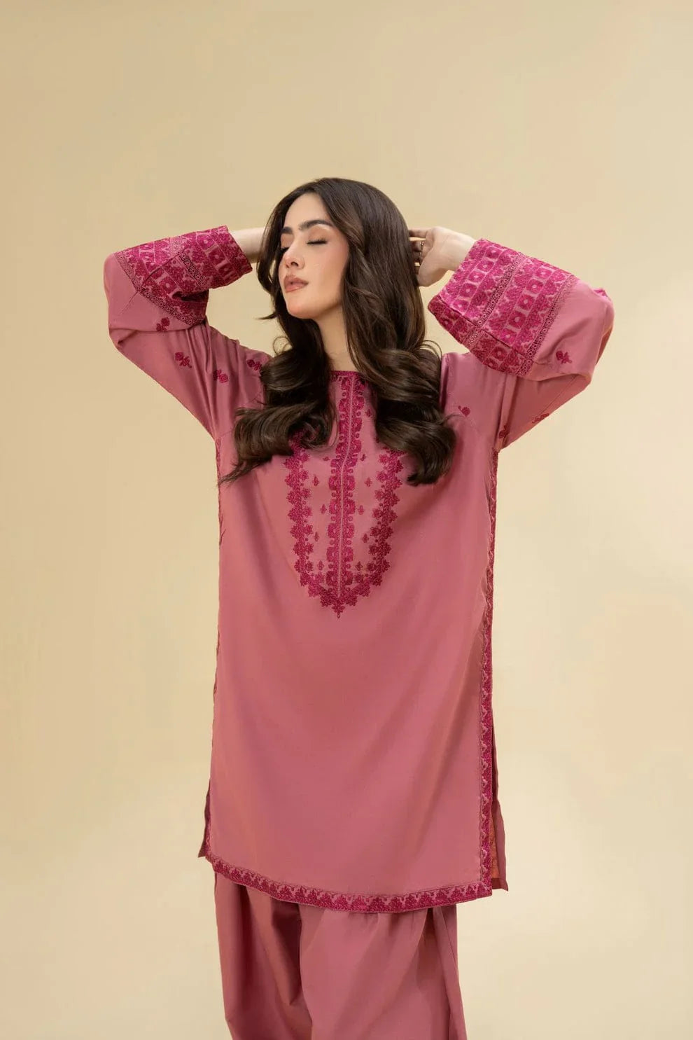 Lazuli - Winter 2PC Dhanak Embroidered Suit - VL1160