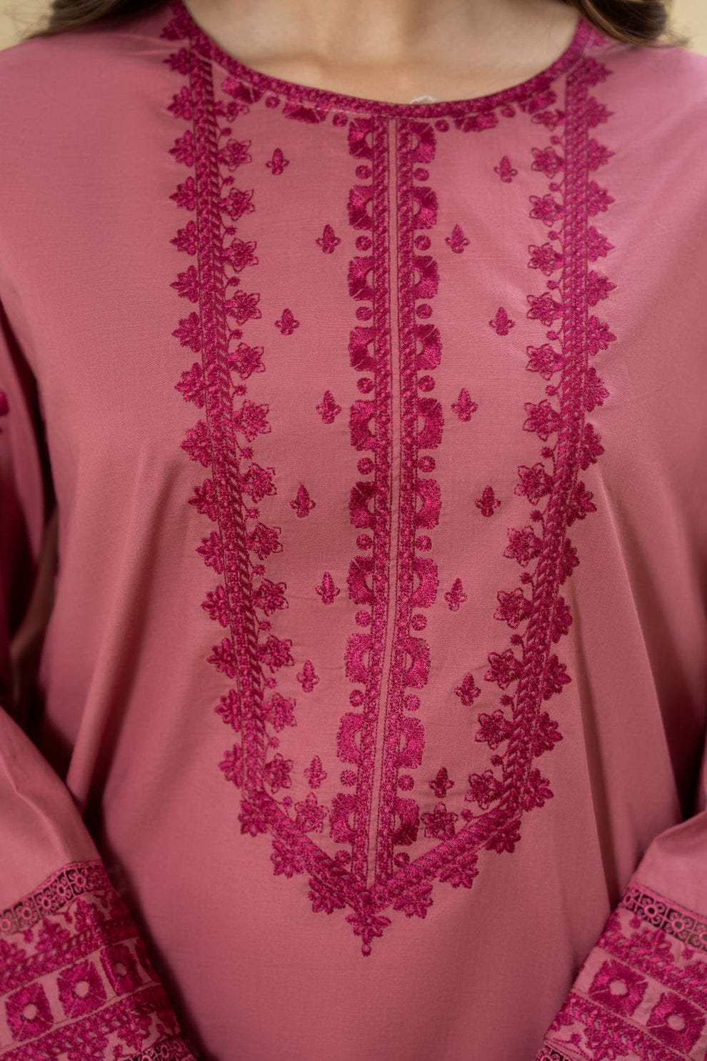 Lazuli - Winter 2PC Dhanak Embroidered Suit - VL1160