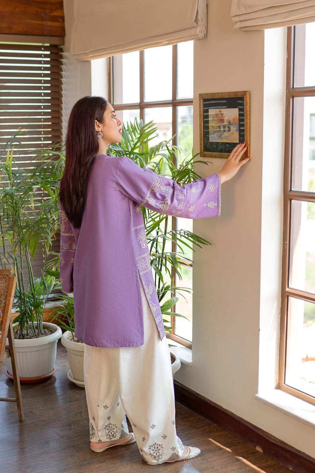 Lajwanti 2Pc Embroidered Lawn Suite With Fully Embroidered trouser - VL1288