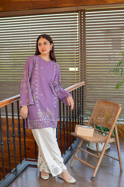 Lajwanti 2Pc Embroidered Lawn Suite With Fully Embroidered trouser - VL1288