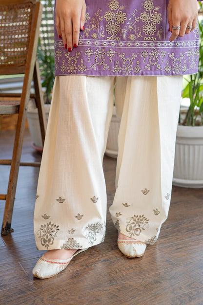 Lajwanti 2Pc Embroidered Lawn Suite With Fully Embroidered trouser - VL1288