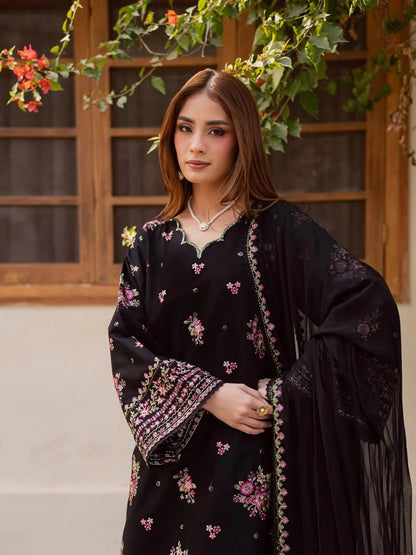 Zara Shahjahan - Lawn 3PC Embroidered Suit - VL1281