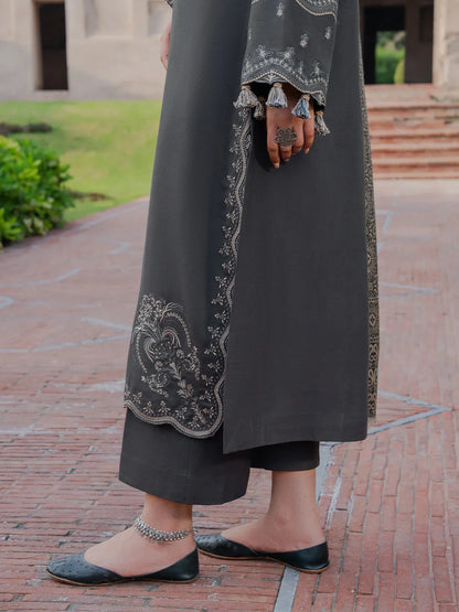 izel - Winter 3PC Dhanak Embroidered Suit - VL1252