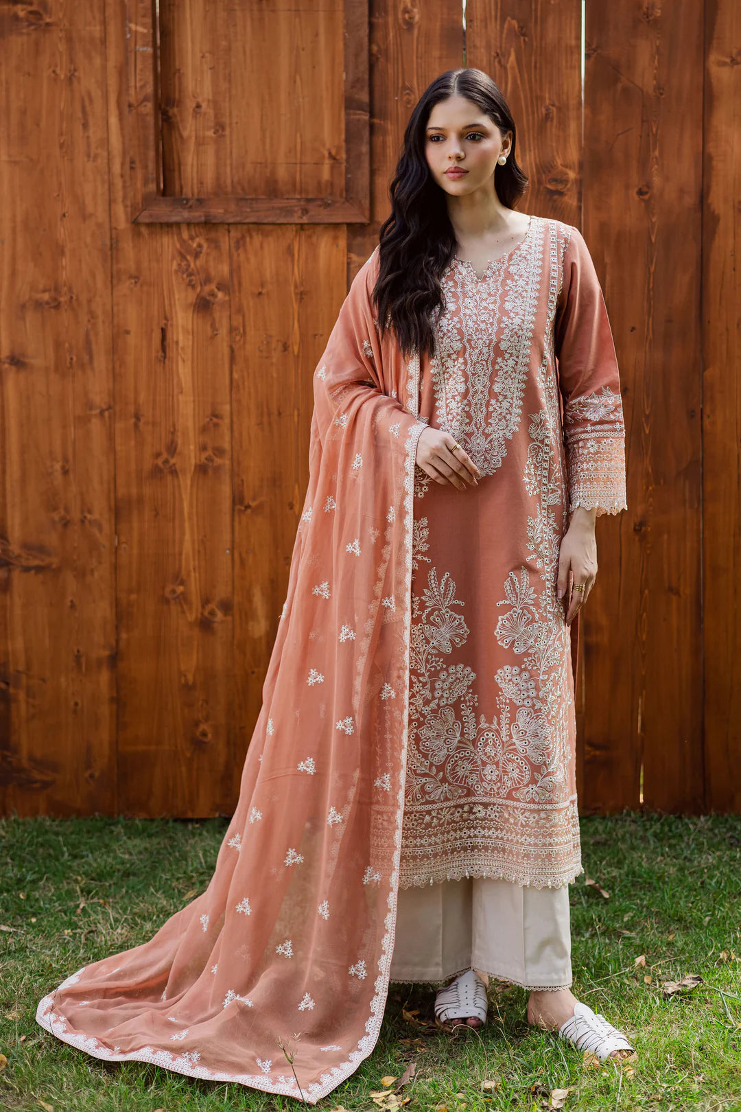 Batik -  Summer 3PC Lawn Embroidered Suit - VL1328
